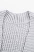 Pocket Knitted Solid Color Cardigan